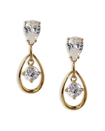 Nadri It Girl Cubic Zirconia Drop Earrings