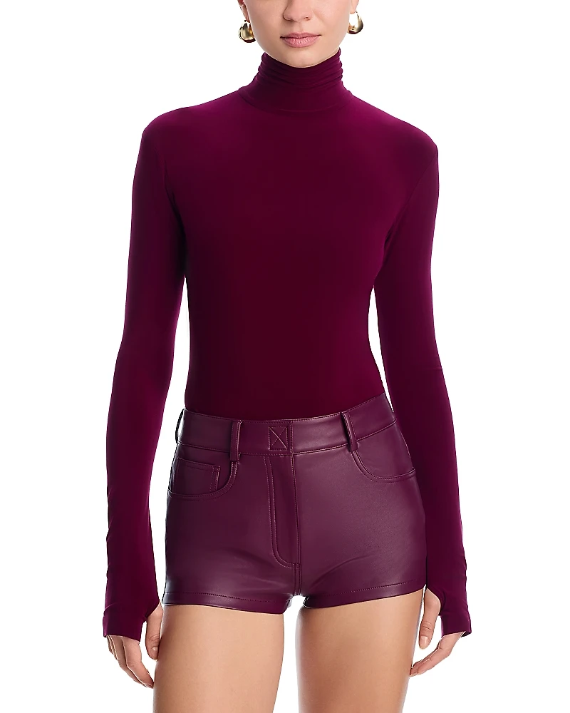 Norma Kamali Turtleneck Thumb Hole Top