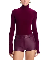 Norma Kamali Turtleneck Thumb Hole Top