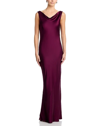Norma Kamali Low Back Drape Gown