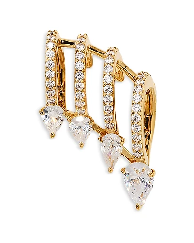Nadri Bonne Annee Cubic Zirconia Multi Row Ear Cuff