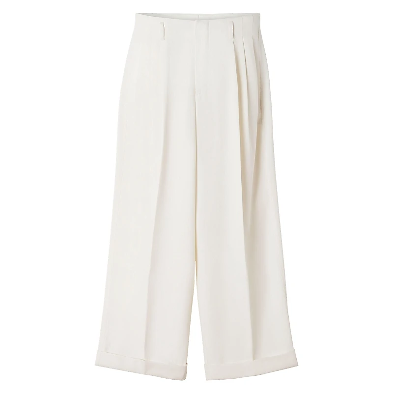 Lanvin Wide Leg Wool Pants