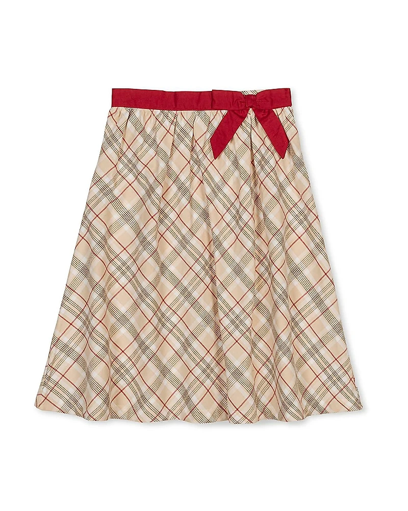 Hope & Henry Girls' Organic Pull-on Bow Sash Party Skirt - Little Kid, Big Kid