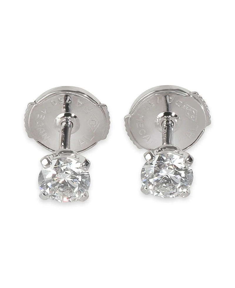 Pre-Owned Cartier 1895 18k White Gold Earrings