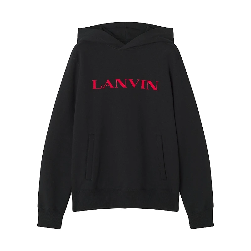 Lanvin Embroidered Cotton Hoodie