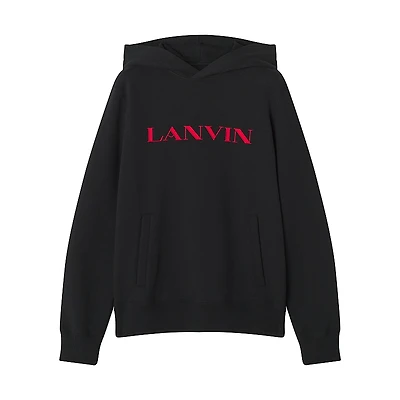 Lanvin Embroidered Cotton Hoodie