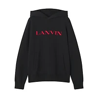 Lanvin Embroidered Cotton Hoodie