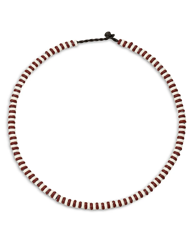 Adina Reyter Sterling Silver Enamel Bead & Satin Cord Collar Necklace, 15-16