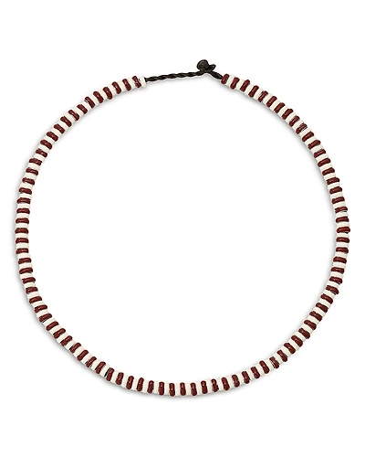 Adina Reyter Sterling Silver Enamel Bead & Satin Cord Collar Necklace, 15-16