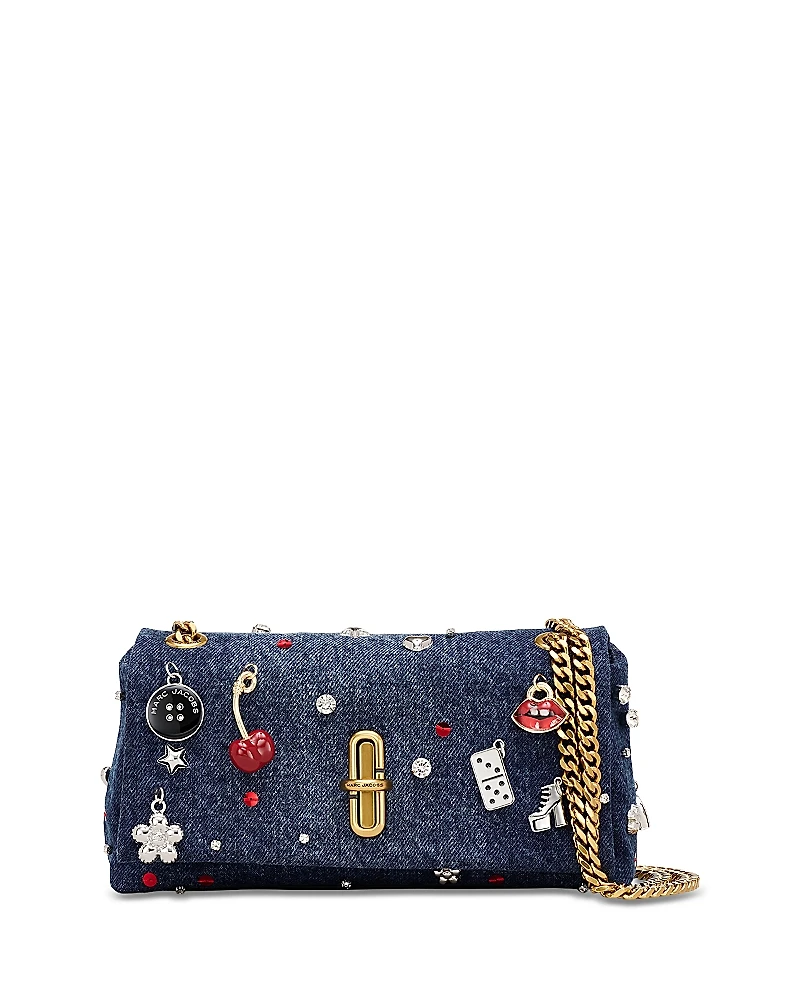 Marc Jacobs The Trinket Charm Denim Dual Chain Mini Bag