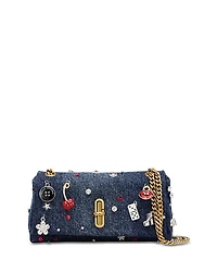 Marc Jacobs The Trinket Charm Denim Dual Chain Mini Bag