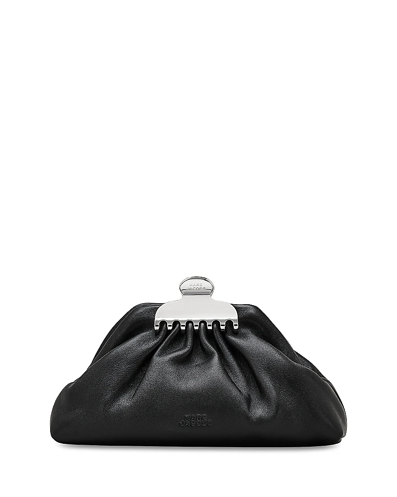 Marc Jacobs The Glam Claw Clip Leather Clutch