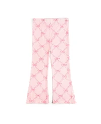 Sweet Wink Girls' Bow Trellis Flare Legging - Baby, Little Kid, Big Kid
