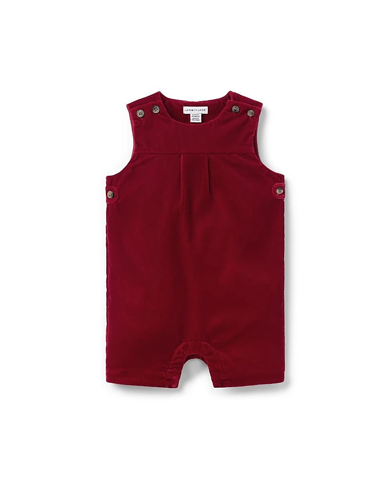 Janie and Jack Boys' The Holiday Velvet Romper - Baby