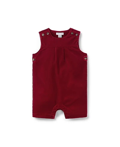 Janie and Jack Boys' The Holiday Velvet Romper - Baby