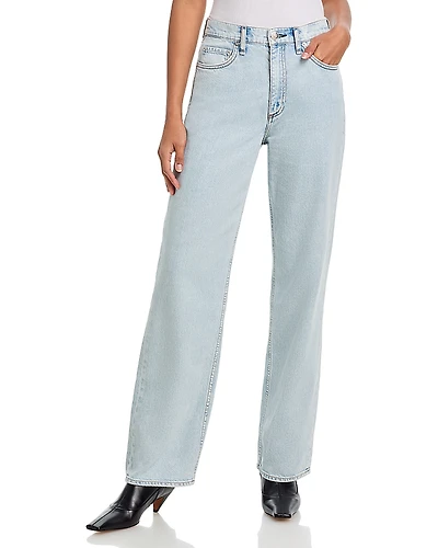 rag & bone Shea Featherweight High Rise Straight Jeans
