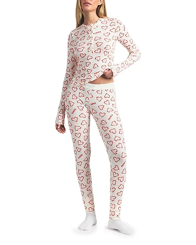 Skims Cotton Rib Henley & Leggings Set