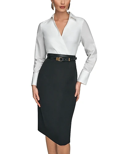 Donna Karan Mixed Media Dress