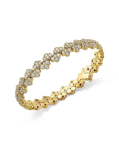 Roberto Coin 18K Yellow Gold Cobra Diamond Bracelet
