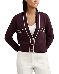 Reiss Eloise Tipped Cardigan
