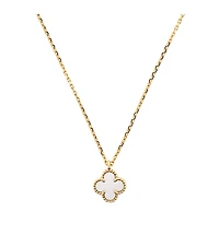 Pre-Owned Van Cleef & Arpels Sweet Alhambra Pendant Necklace 18K Gold and Mother of Pearl, 15