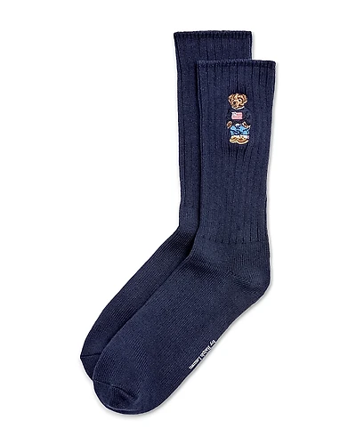Polo Ralph Lauren Polo Bear American Flag Crew Socks