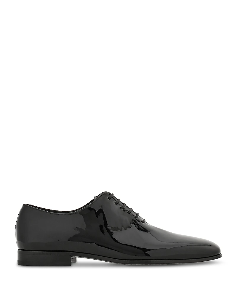 Ferragamo Men's Astro Patent Leather Oxfords