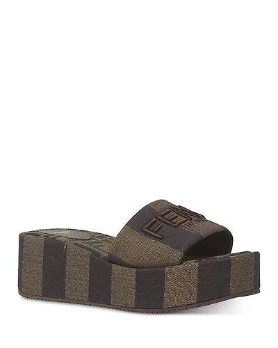 Fendi Women's Sunshine Flatform Slides