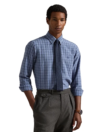 Polo Ralph Lauren Classic Fit Plaid Oxford Button Down Shirt