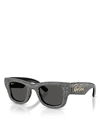 Ray-Ban A$Ap Wayfarer Puffer Crystal Pave Edition Square Sunglasses, 47mm