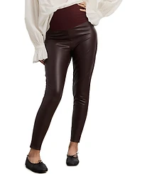 Hatch Collection The Stretch Faux Leather Maternity Legging