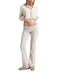 Skims Cotton Jersey Foldover Pants