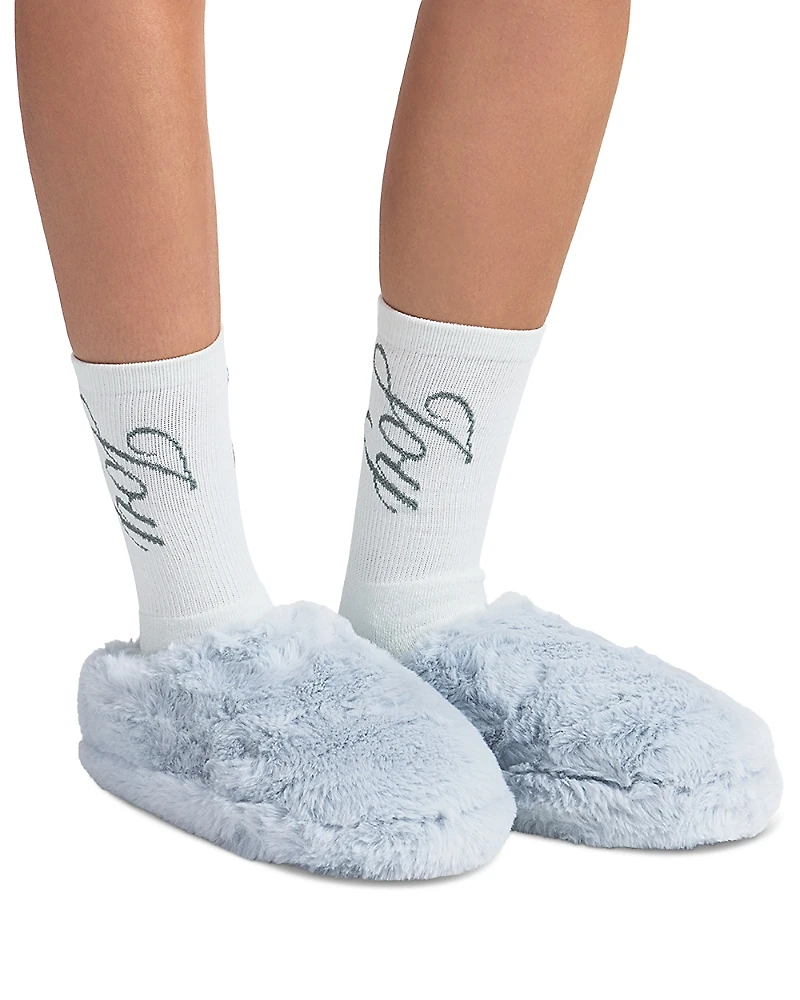 Skims Faux Fur Slippers