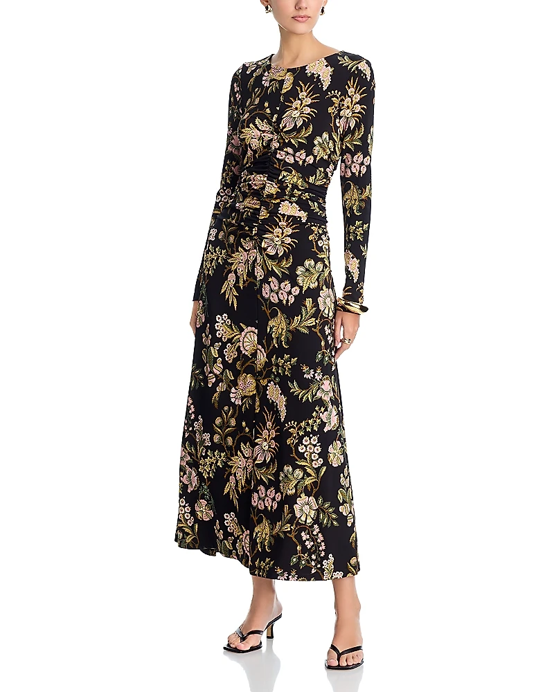 Cara Maisy Ruched Midi Dress