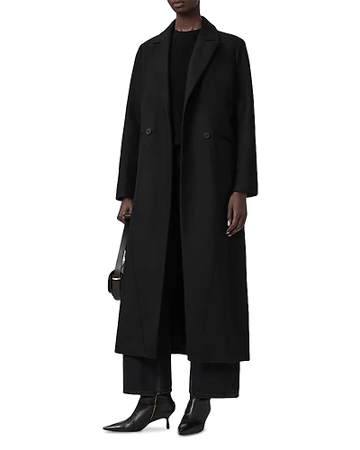 Allsaints Nellie Wool Blend Longline Coat