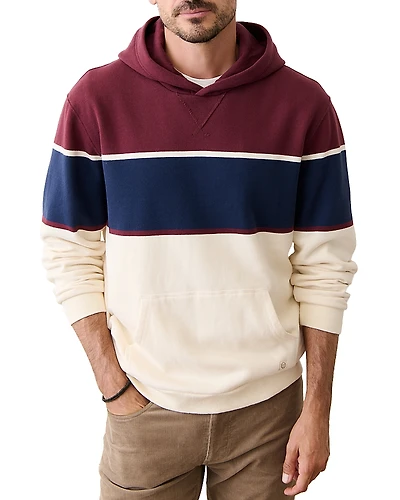 Marine Layer Relaxed Fit Color Block Fleece Hoodie