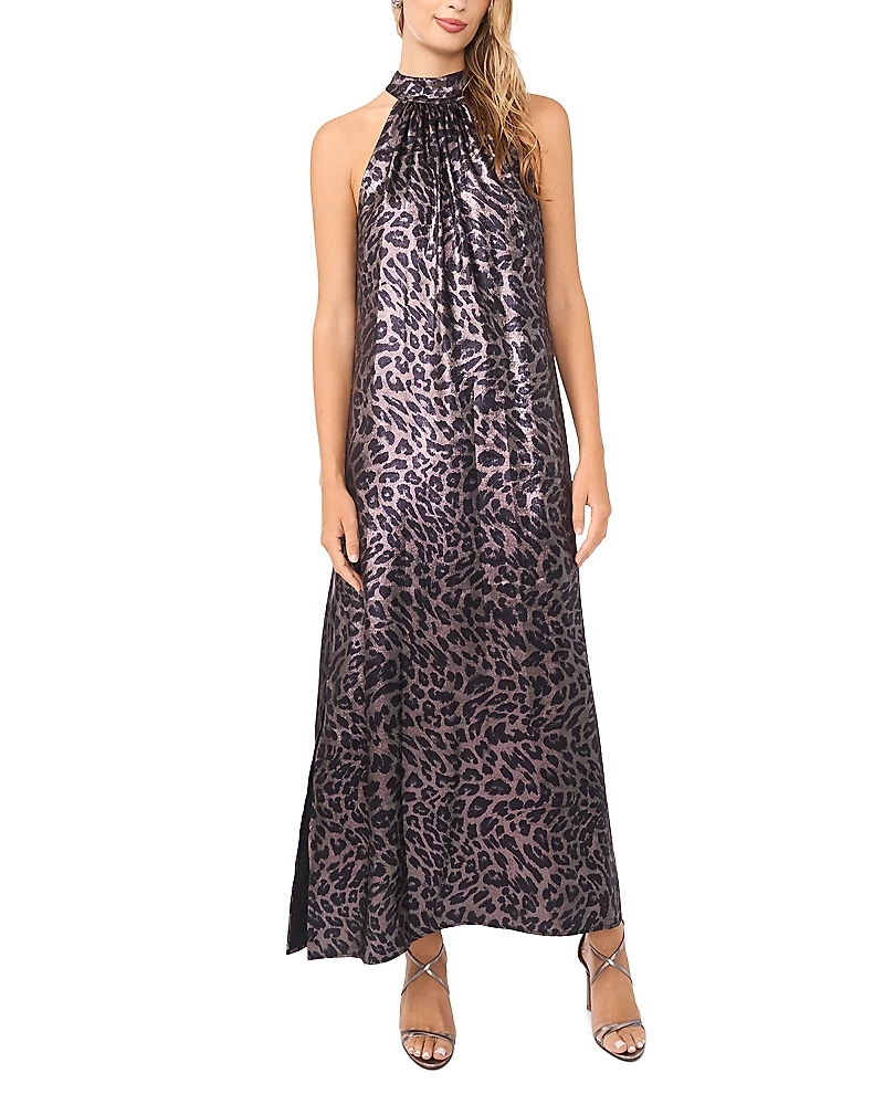 Vince Camuto Halter High Neck Maxi Dress