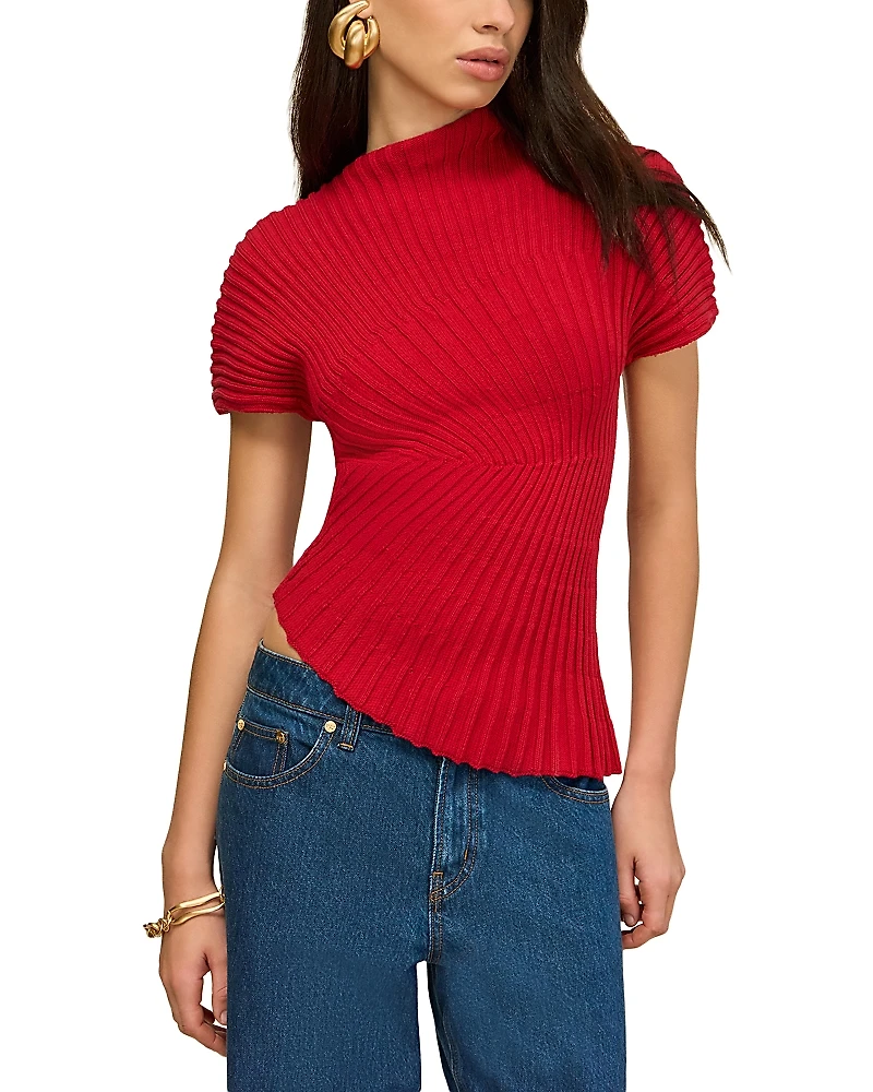 Cult Gaia Annemie Knit Top