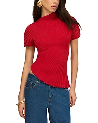 Cult Gaia Annemie Knit Top