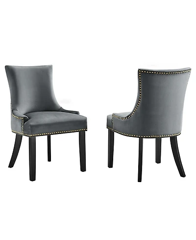 Modway Marquis Performance Velvet Dining Chairs, Set of 2