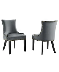 Modway Marquis Performance Velvet Dining Chairs, Set of 2