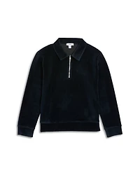 Reiss Boys' Corduroy Quarter Zip Polo Shirt