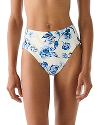 kate spade new york High Leg Bikini Bottom