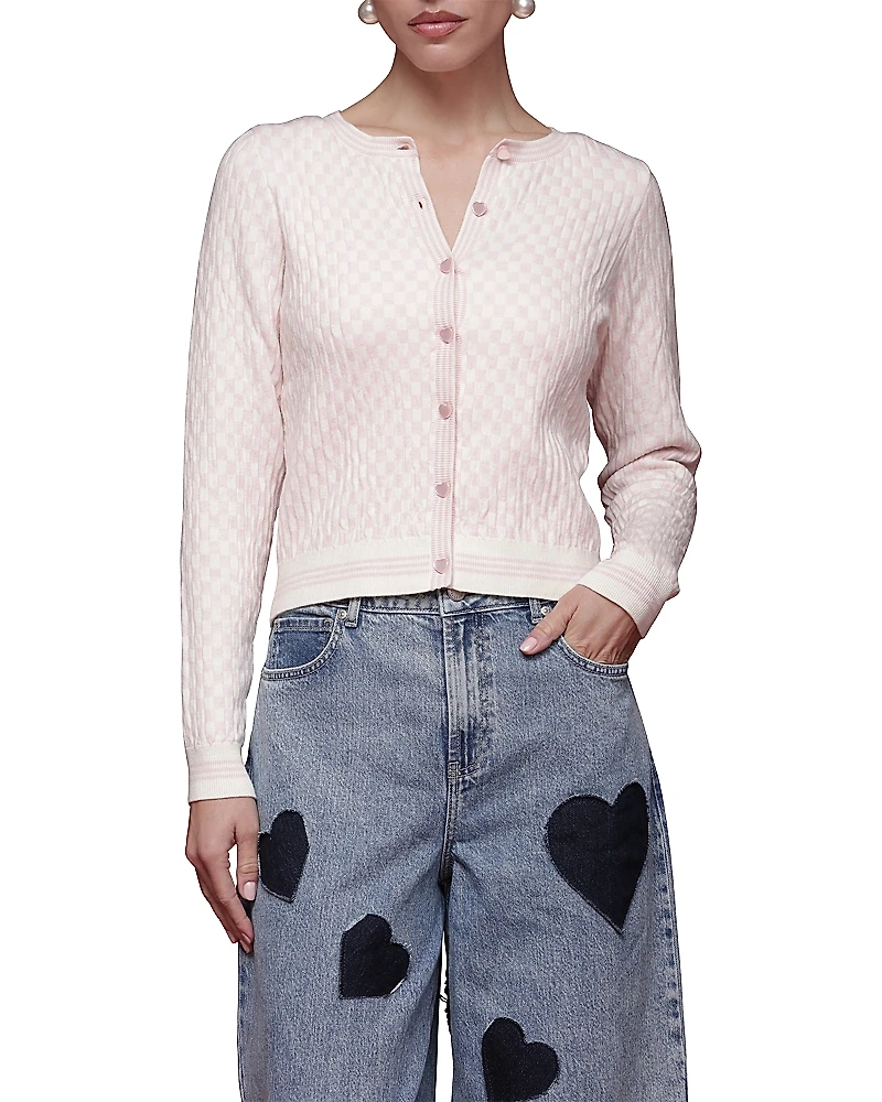 Avec Les Filles Long Sleeve Cardigan & Tank Set