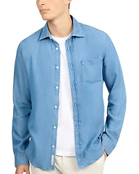 Onia Denim Chambray Long Sleeve Shirt