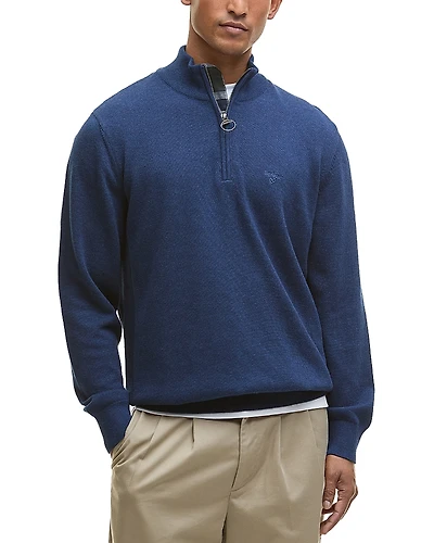 Barbour Cotton Half Zip Knitted Jumper