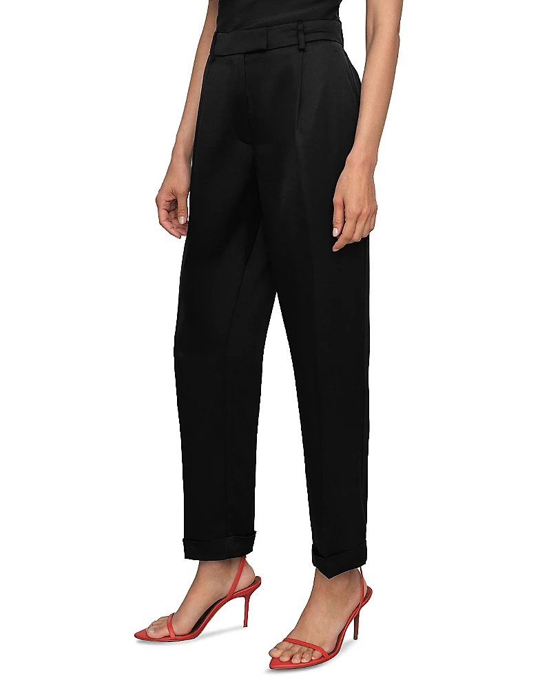 Reiss Celia Tapered Satin Pants