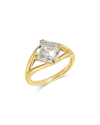 Bloomingdale's Fine Collection Luxe Collection Certified Lab Grown Diamond Asscher Cut Engagement Ring