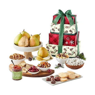 Harry & David Deluxe Holiday David's Gift Tower, 15 Piece
