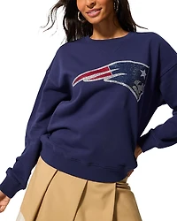 Terez New England Patriots Gemstone Crewneck Sweatshirt
